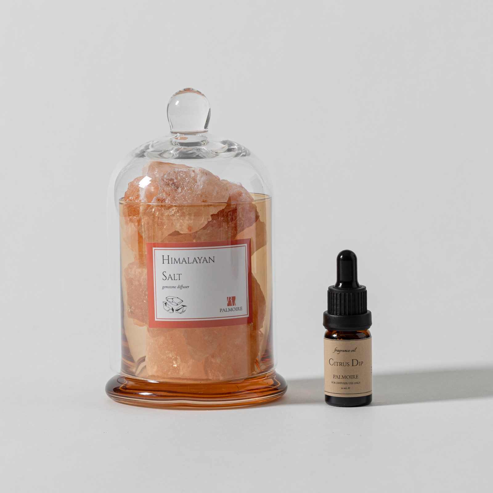 Himalayan Salt Diffuser with Citrus Dip fragrance oil.