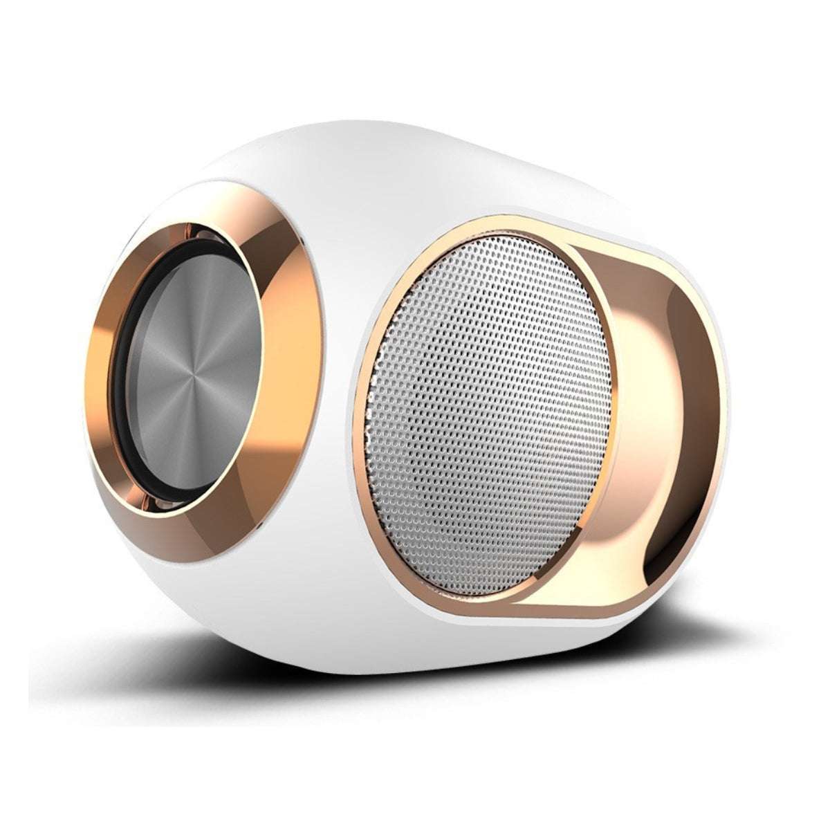 Olden Golden Bluetooth Speaker by VistaShops with vintage wooden design and crisp sound quality.