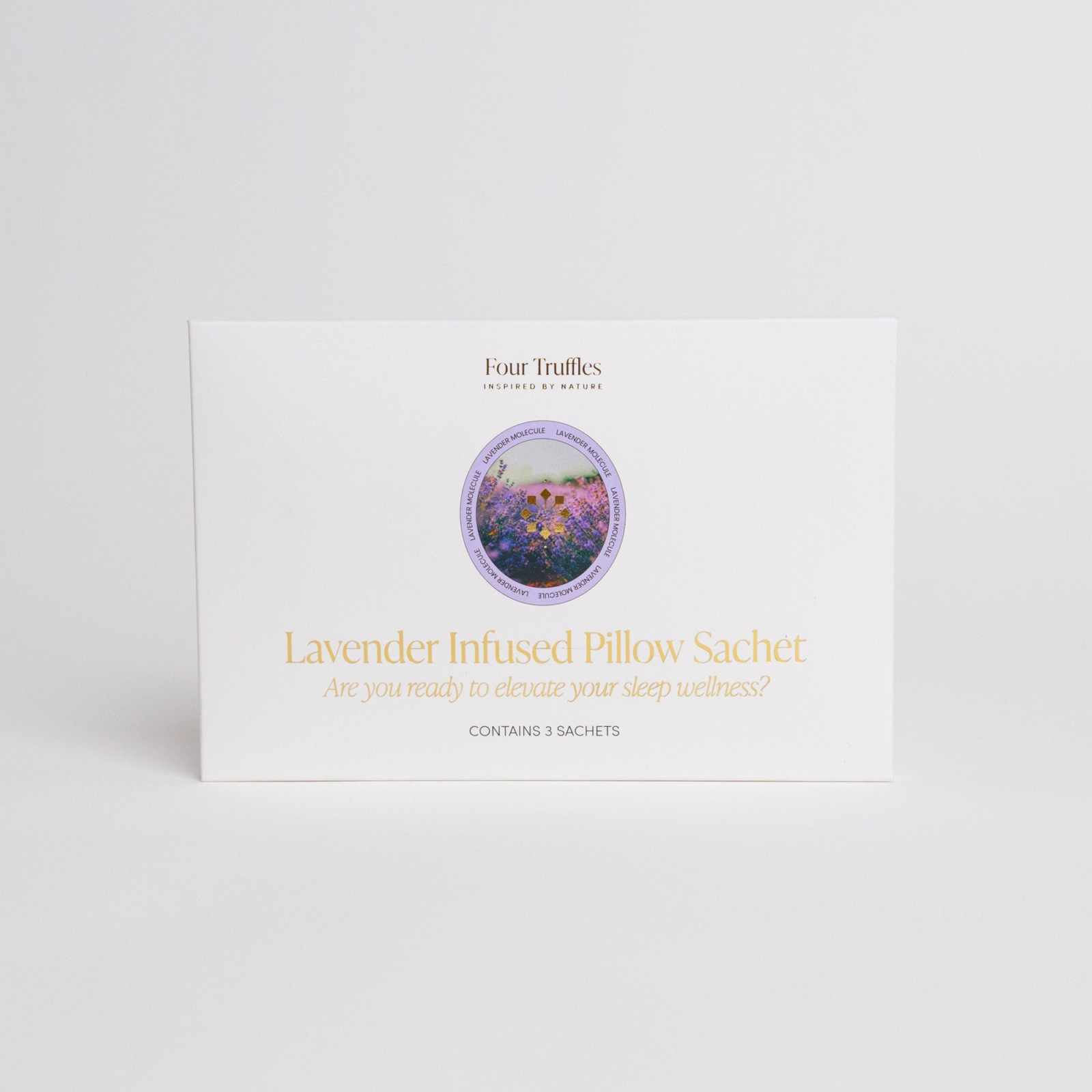 Lavender Pillow Sachet set for restful sleep and air purification.
