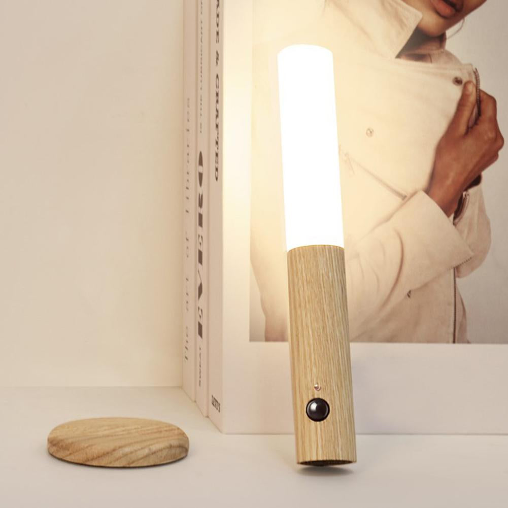Wood Motion Sensor Wall LED Lamp