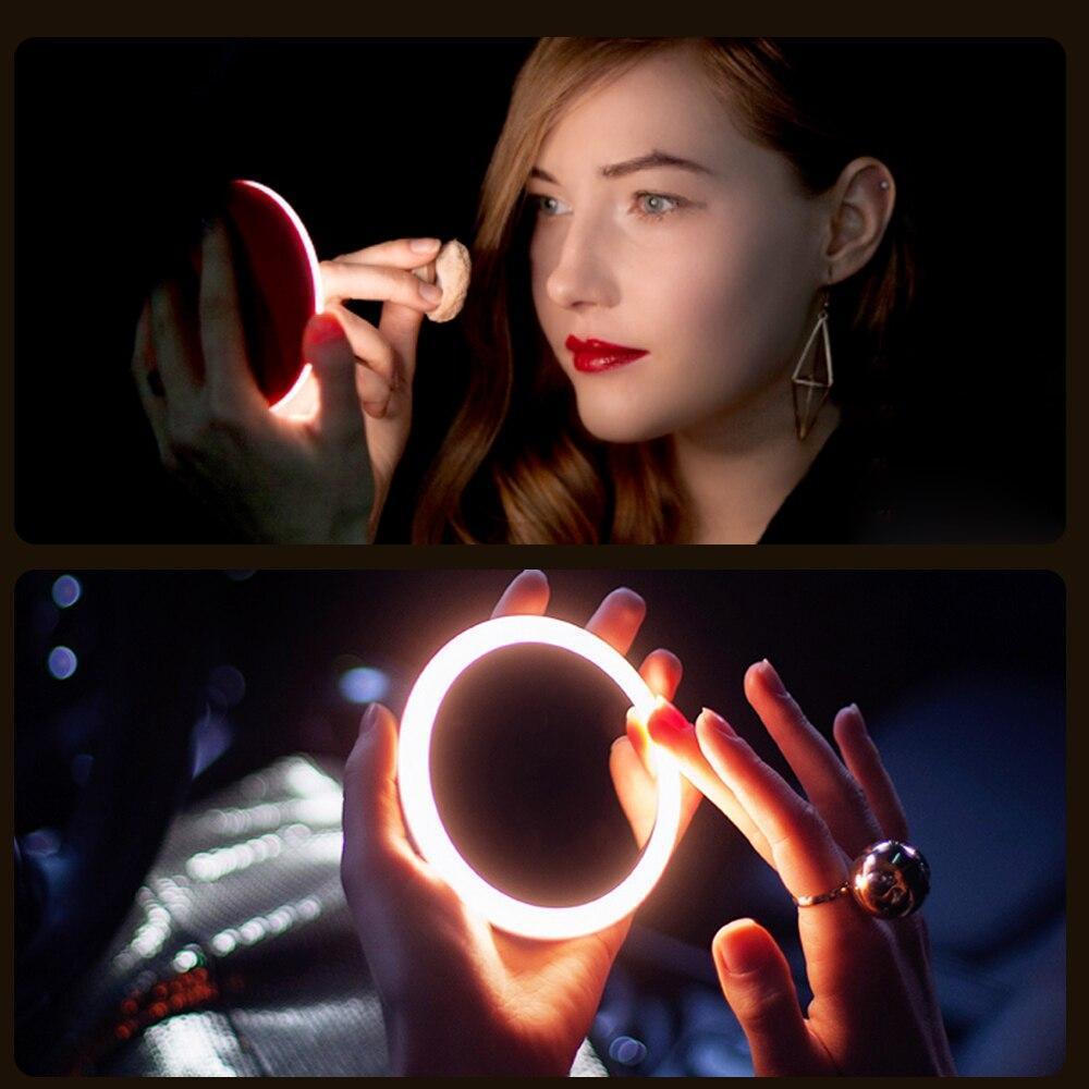 Hand Held Rechargeable LED Makeup Mirror