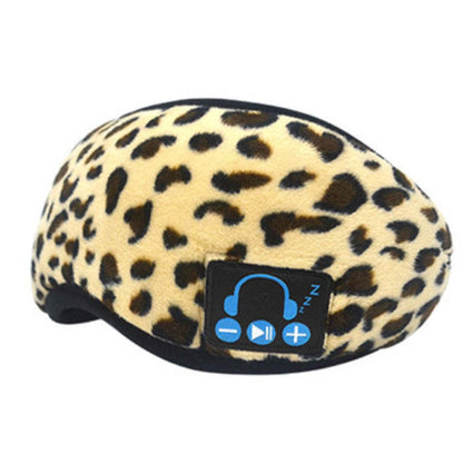 Bluetooth sleep mask with headphones, leopard print, EZ Sleep Eye Blind Fold.