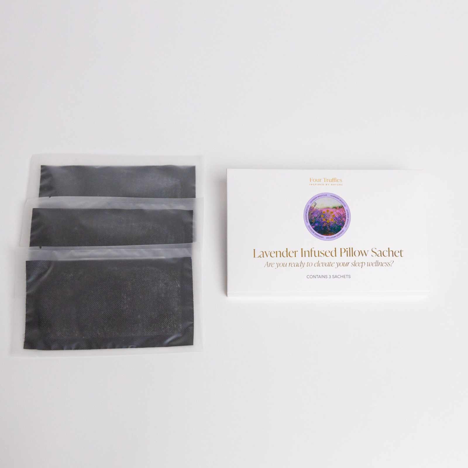 Lavender Infused Pillow Sachet for sleep enhancement and relaxation.