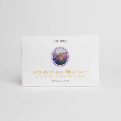 Lavender Infused Pillow Sachet set for restful sleep and air purification.