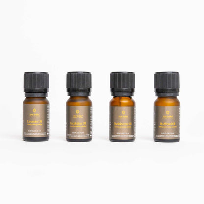 Wellness Molecules Essential Oil Set by Four Truffles featuring four organic essential oils for aromatherapy.