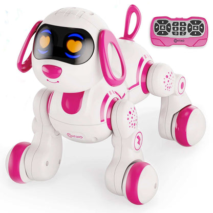 Contixo R3 Interactive Smart Robot Pet Dog Toy with remote control and vibrant design.